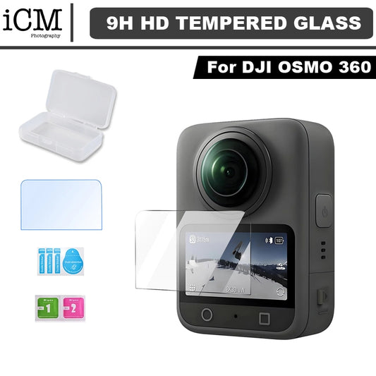 DJI Osmo 360 Ultra 9H HD Tempered Glass  Screen Protector
