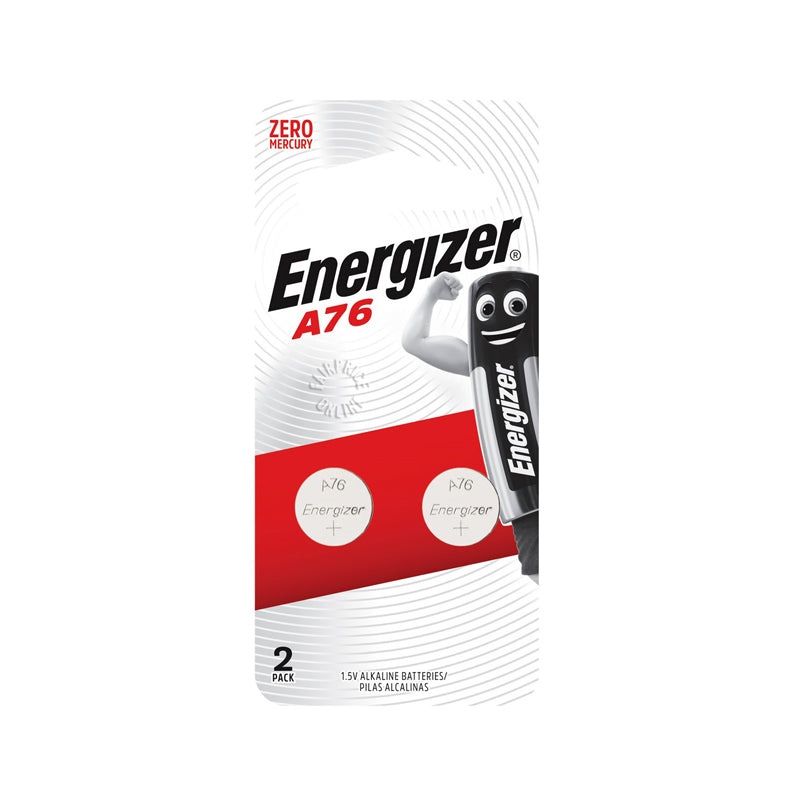 2 x Energizer A76 / LR44 1.5v Button Cell Battery Pack