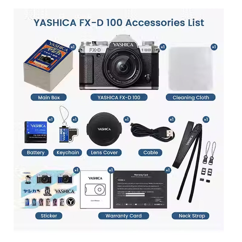 Yashica FX-D 100 Digital Film Simulation Camera 13mp