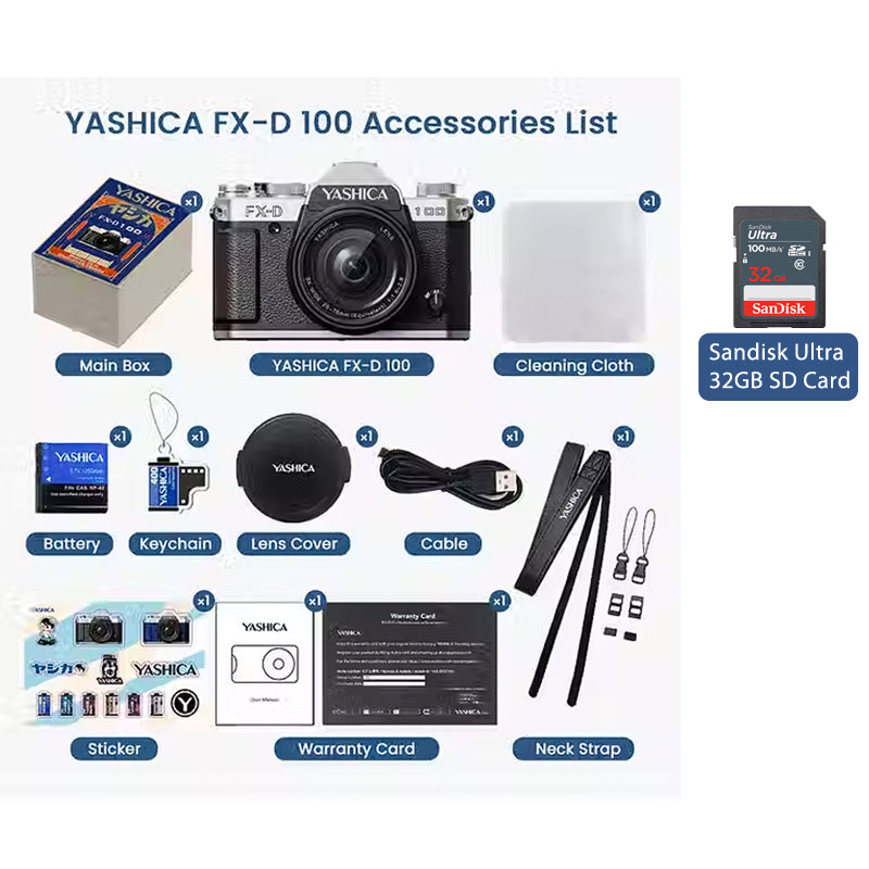 Yashica FX-D 100 Digital Film Simulation Camera 13mp