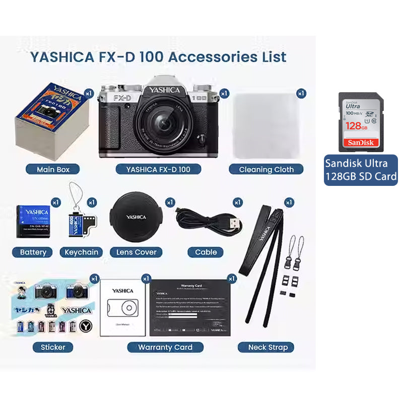 Yashica FX-D 100 Digital Film Simulation Camera 13mp