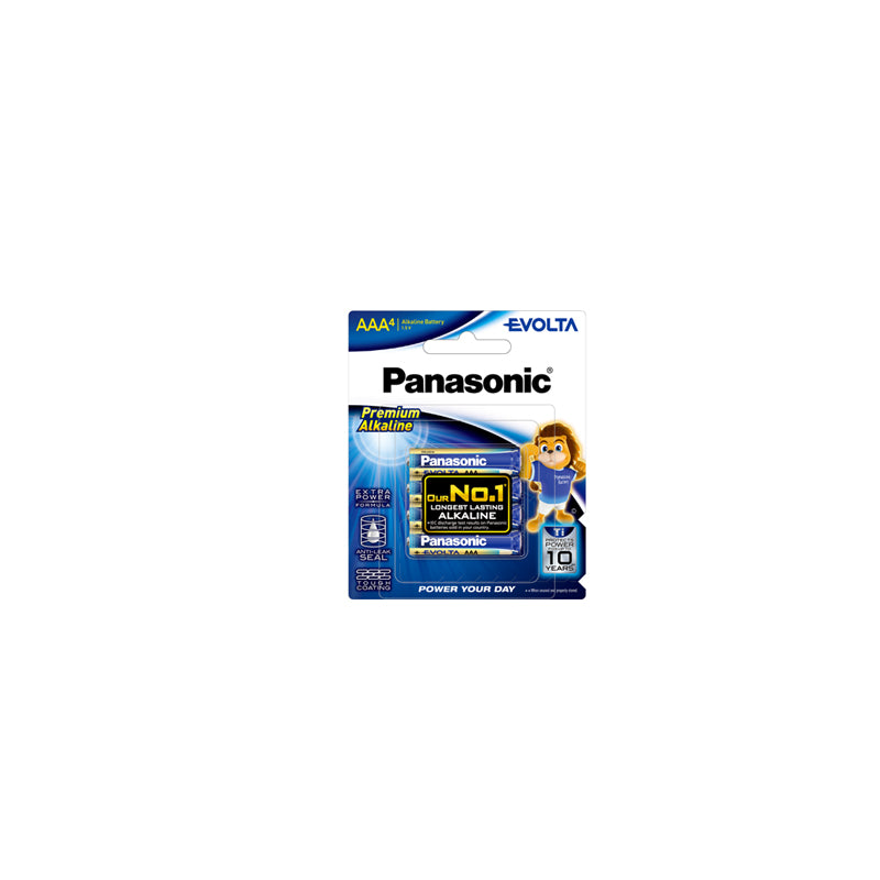 Panasonic EVolta 4pcs AAA Premium Alkaline Battery LR03EG/4B