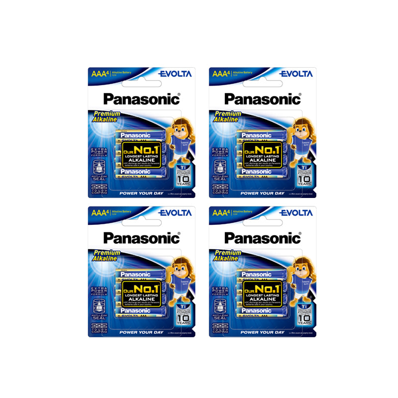 Panasonic EVolta 4pcs AAA Premium Alkaline Battery LR03EG/4B