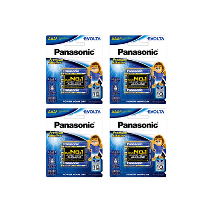 Panasonic EVolta 4pcs AAA Premium Alkaline Battery LR03EG/4B