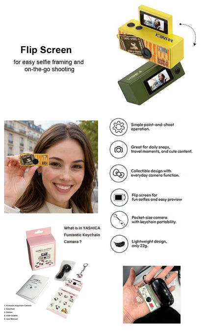 YASHICA Funtastic Keychain Digital Camera