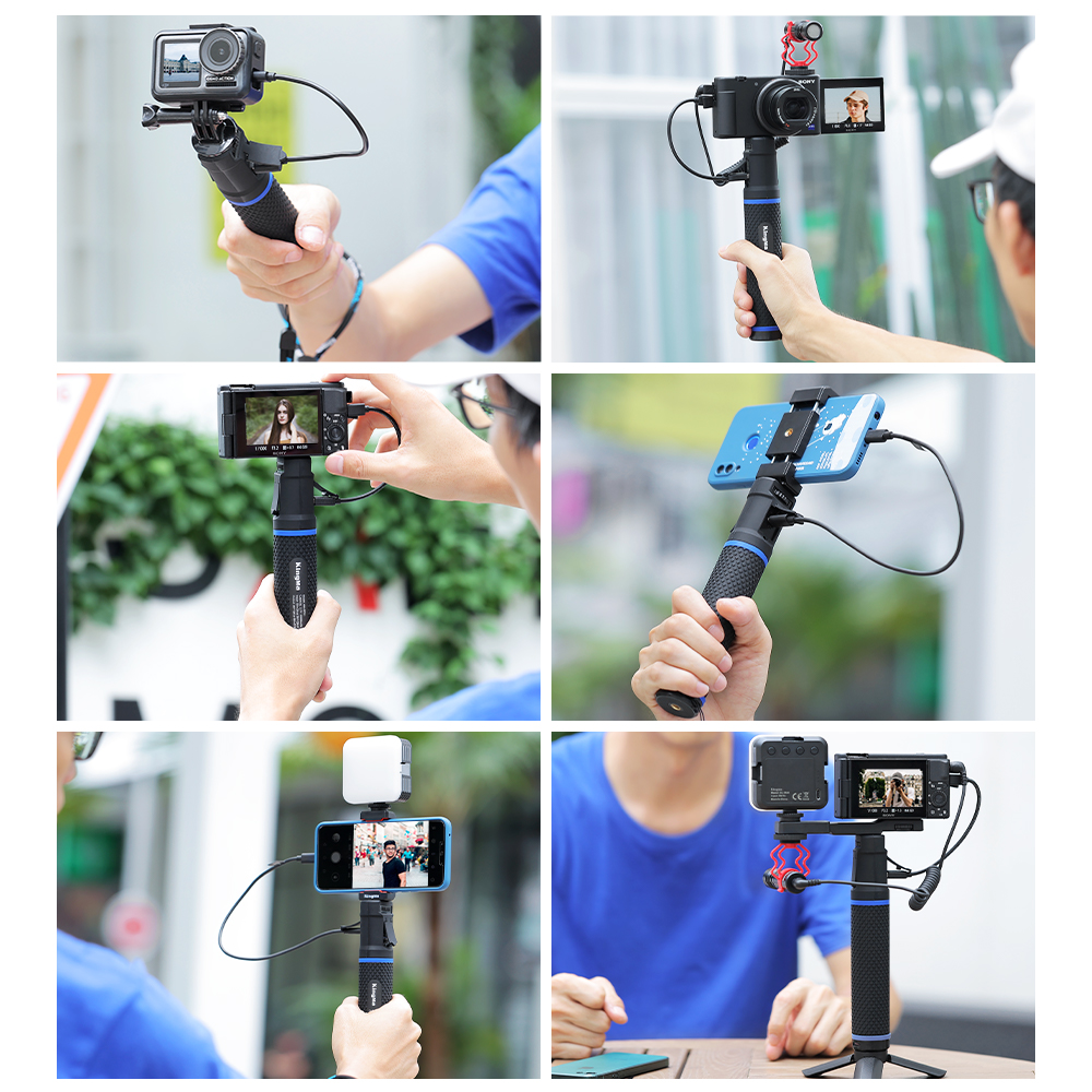 KingMa 10000mAh Power Bank Battery handle Grip Selfie Stick for Cameras, GoPro, Mobile Phone