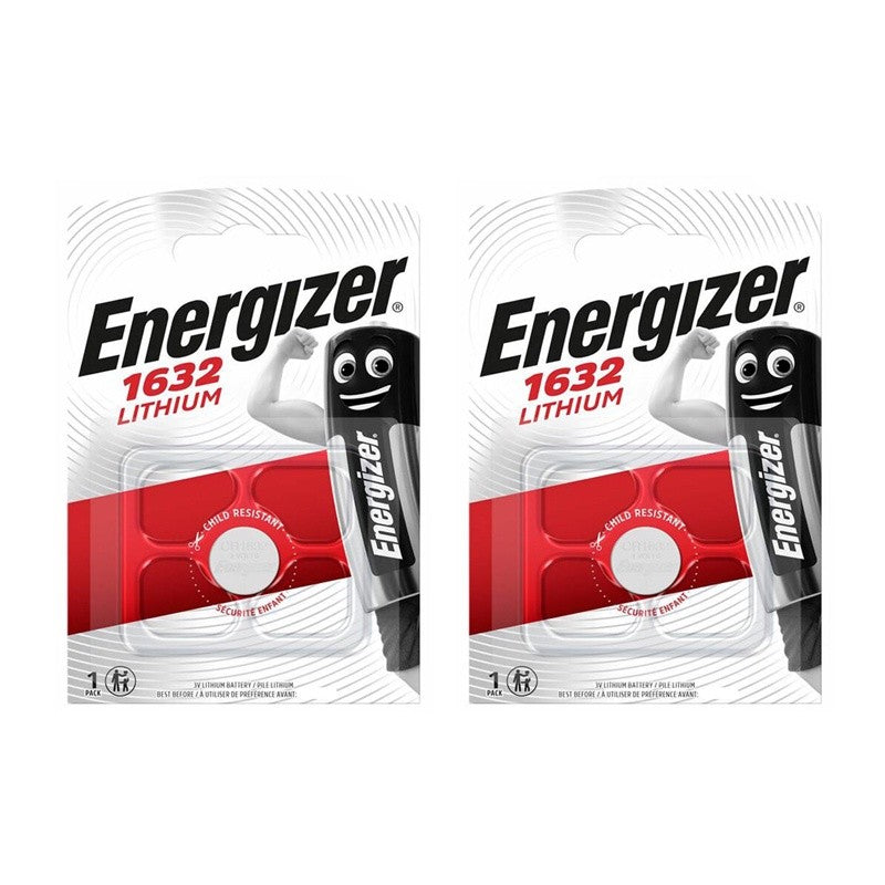 ENERGIZER LITHIUM COIN 1632 CR1632 3V BATTERIES