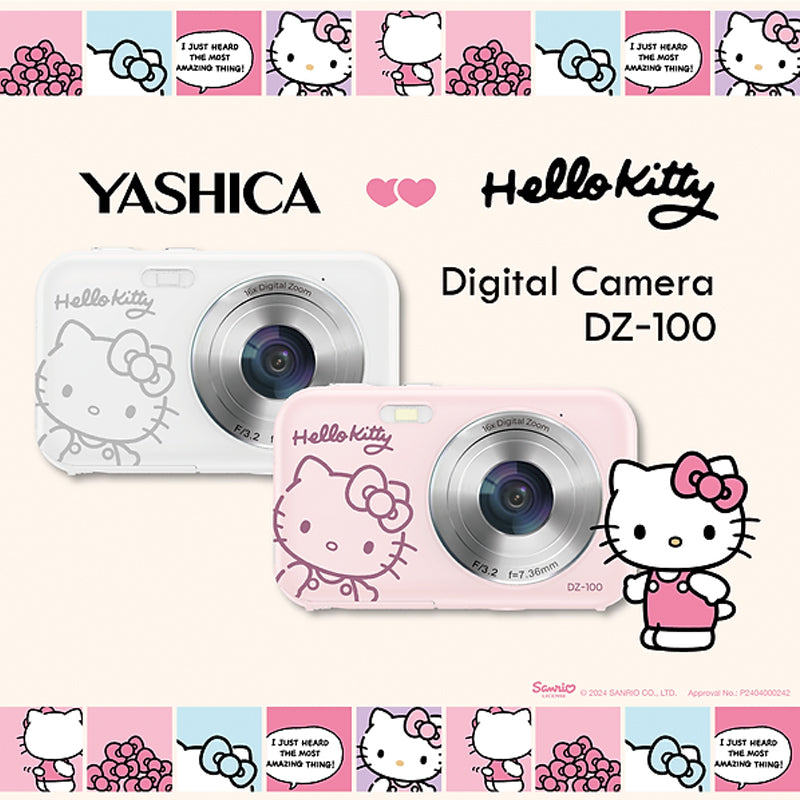 YASHICA Hello Kitty デジタルカメラ DZ-100 本体 YASHICA x Hello Kitty Digital Camera DZ-100 – ICM Photo Pte Ltd