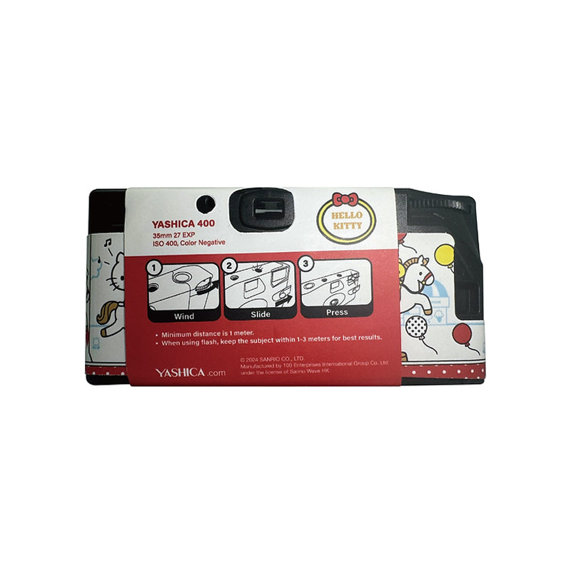 YASHICA Hello Kitty 35mm Single Use Film Camera Hello Kitty Playground Jewel land - 27 Exp