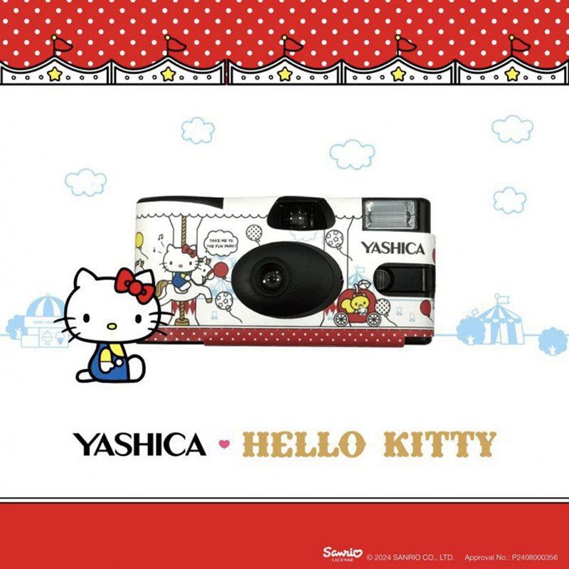 YASHICA Hello Kitty 35mm Single Use Film Camera Hello Kitty Playground Jewel land - 27 Exp