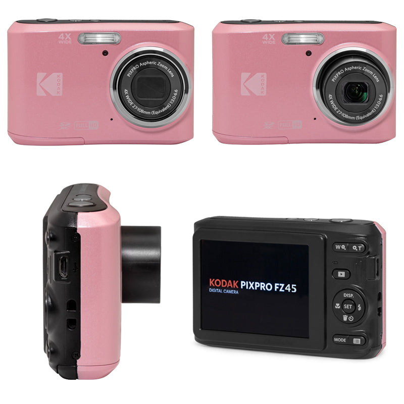 Kodak PIXPRO FZ45 Compact Digital Camera 4X Optical Zoom 27mm Wide Angle 1080P