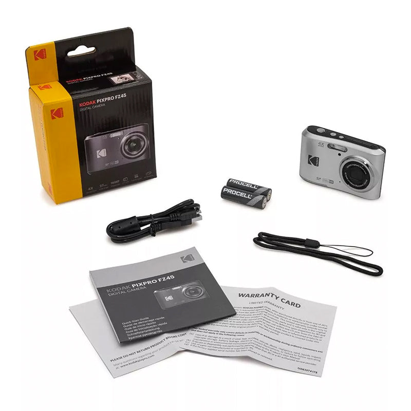 Kodak PIXPRO FZ45 Compact Digital Camera 4X Optical Zoom 27mm Wide Angle 1080P