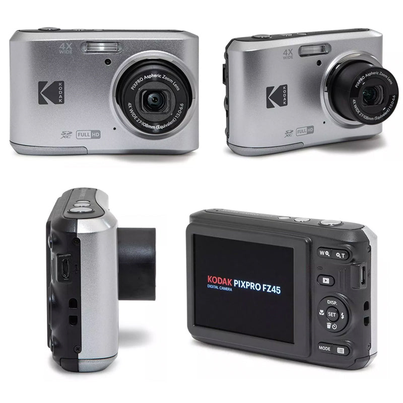 Kodak PIXPRO FZ45 Compact Digital Camera 4X Optical Zoom 27mm Wide Angle 1080P