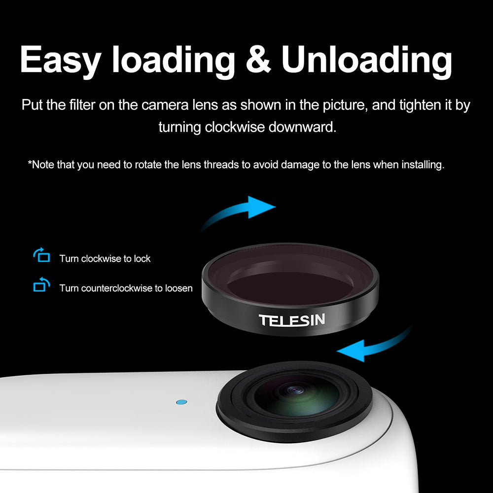 TELESIN Insta360 GO 3 CPL ND Filter Set for Insta360 GO 3 / 2