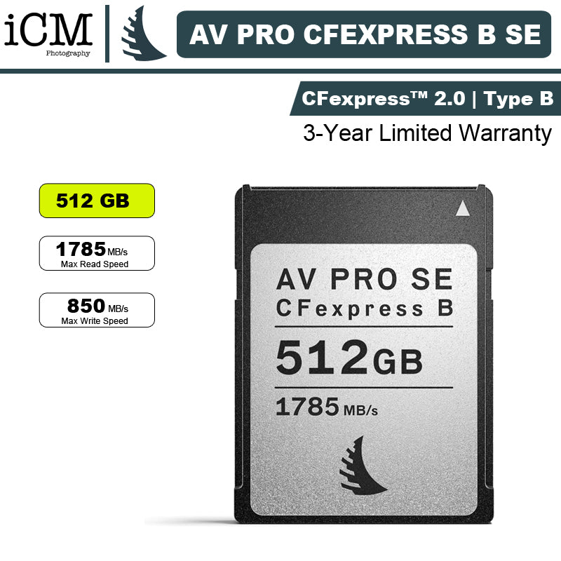 Angelbird 512GB AV PRO CFexpress 2.0 Type B SE Memory Card