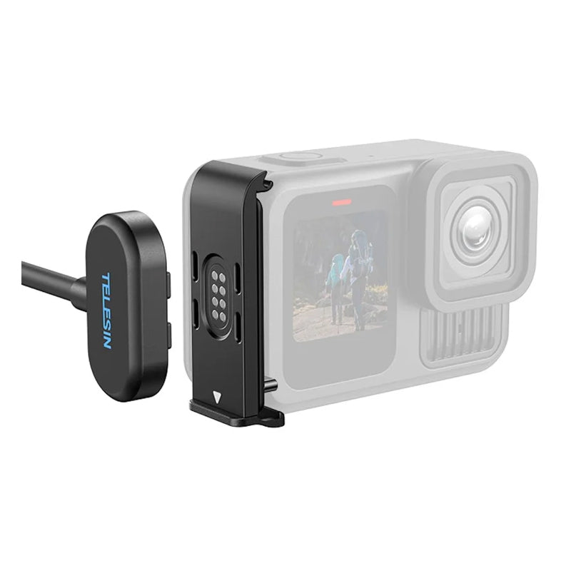 Telesin Magnetic Charging Side Cover & Power Cable Kit for Hero 13 12 11 10 9