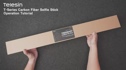 TELESIN TrekShot 3 in 1 Carbon Fiber Selfie Stick Trekking Pole Hidden Tripod 10m Bluetooth Remote Hiking