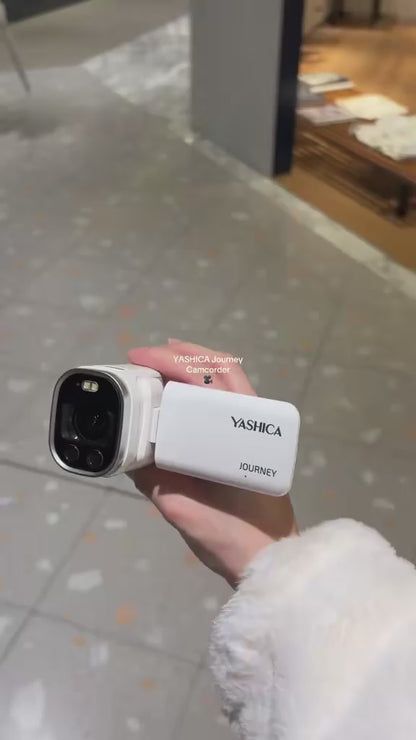Yashica Journey Pocket 4K Camcorder Retro Vlogging Camera Swivel Screen 3x Optical Zoom