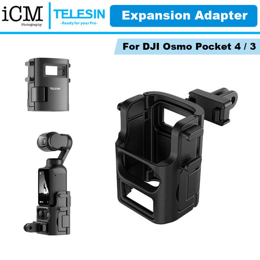 TELESIN DJI Pocket 4 3 Expansion Mount Frame Adapter