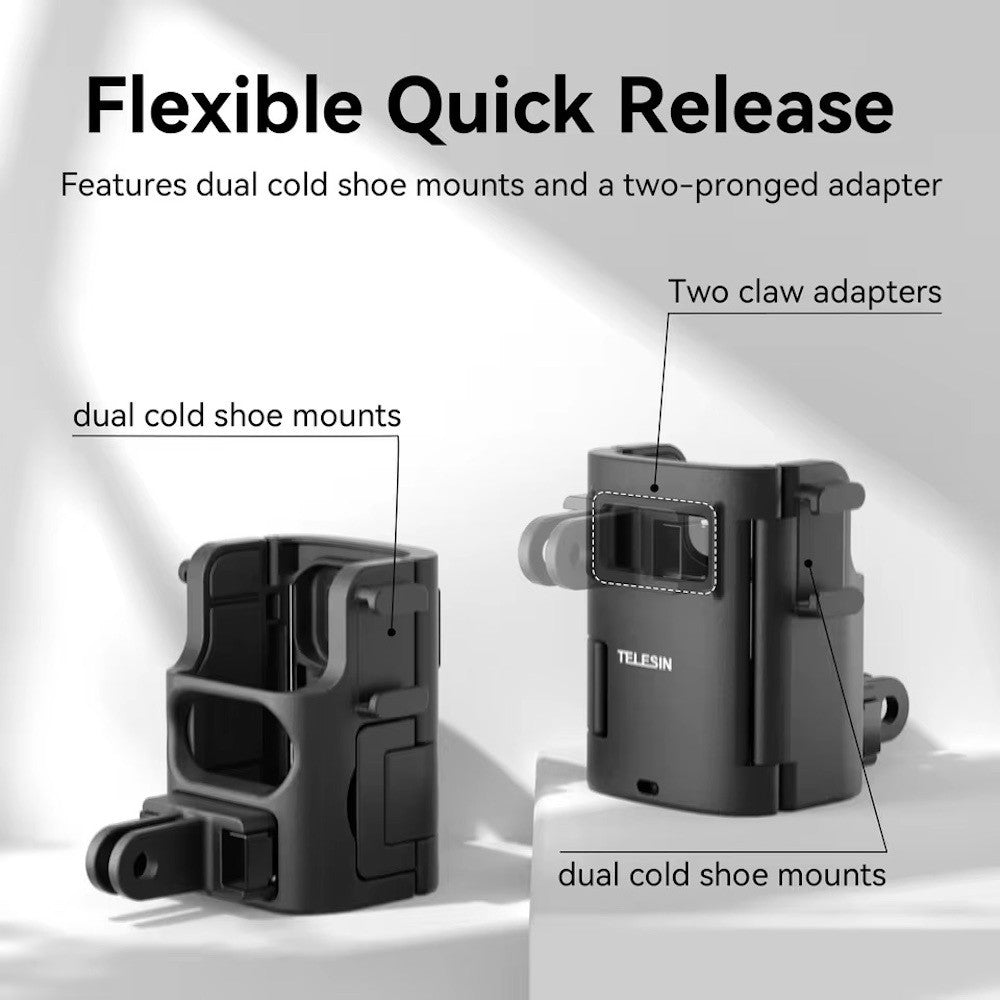 TELESIN DJI Pocket 4 3 Expansion Mount Frame Adapter