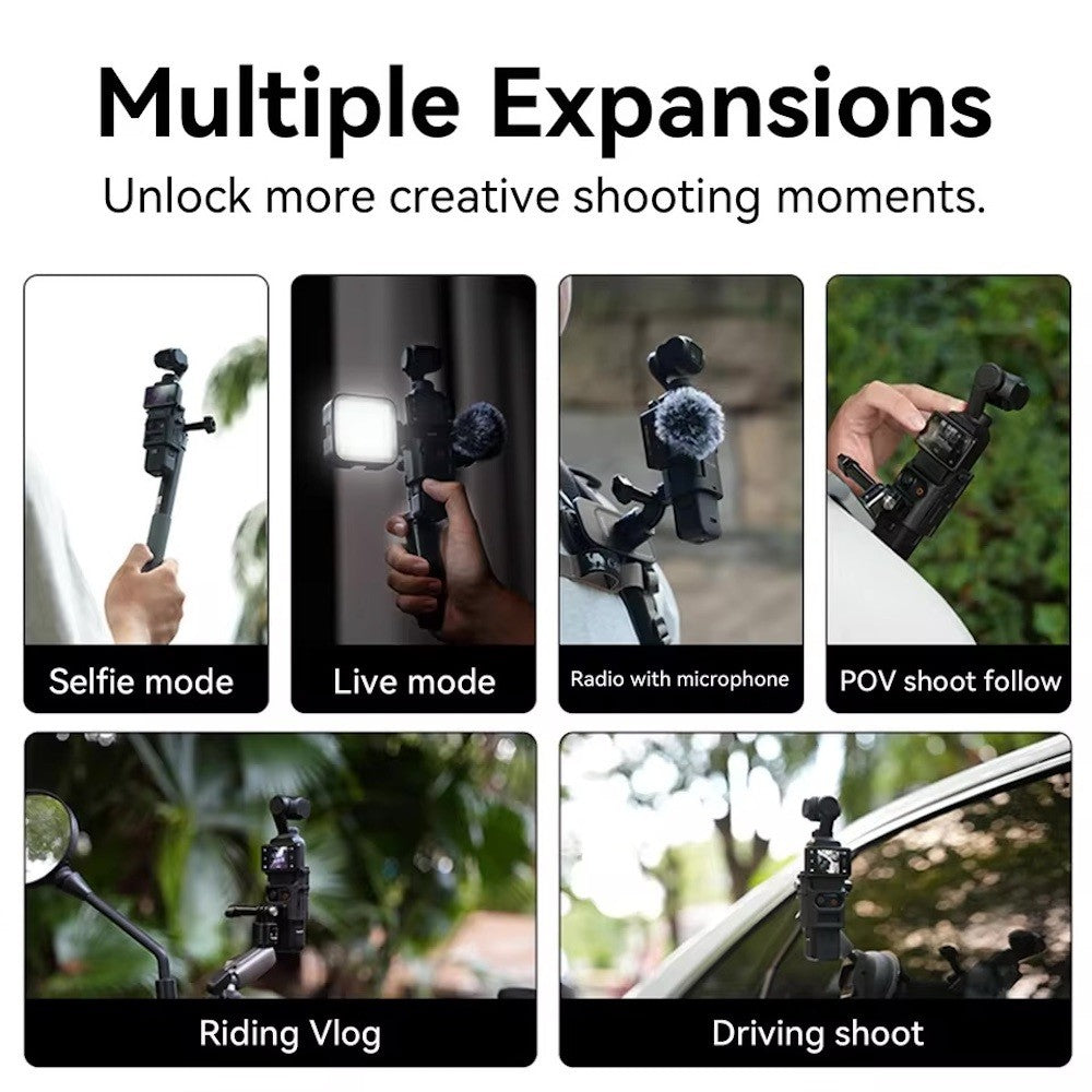 TELESIN DJI Pocket 4 3 Expansion Mount Frame Adapter