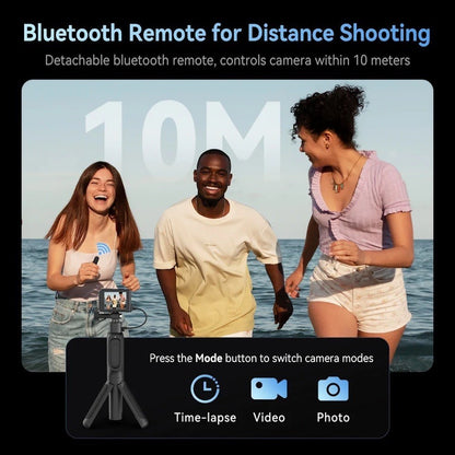 TELESIN Gopro Shorty Rechargeable Selfie Tripod Remote Control for GoPro Hero 13 12 11 10 9 MAX