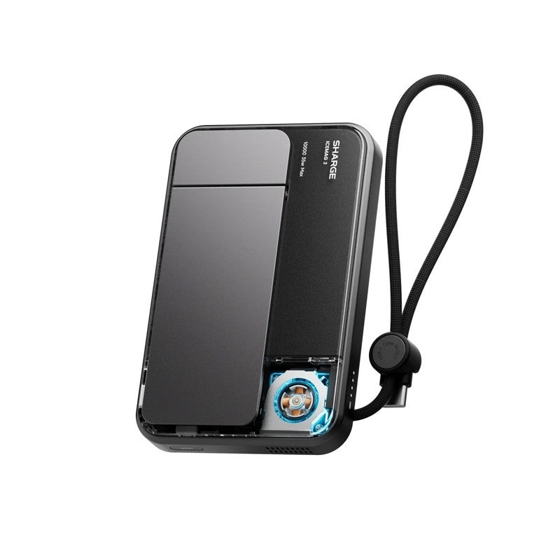 Sharge ICEMAG 3 Power bank Qi2.2 25W Wireless Magnetic Power Bank with Built in Cable