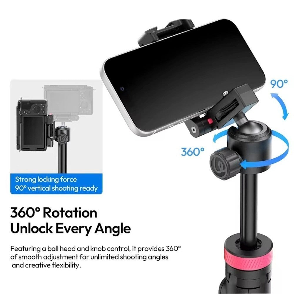 Ulanzi MT-44 B 2-in-1 Selfie Stick Tripod 150cm with Remote For Camera Phone