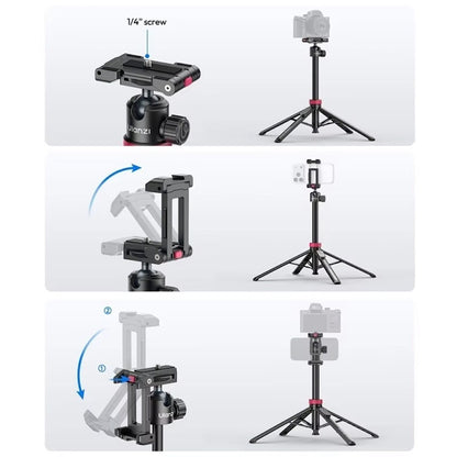 Ulanzi MT-44 B 2-in-1 Selfie Stick Tripod 150cm with Remote For Camera Phone