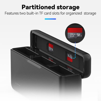 TELESIN DJI Osmo Action 4 3 Battery Charger Storage Case