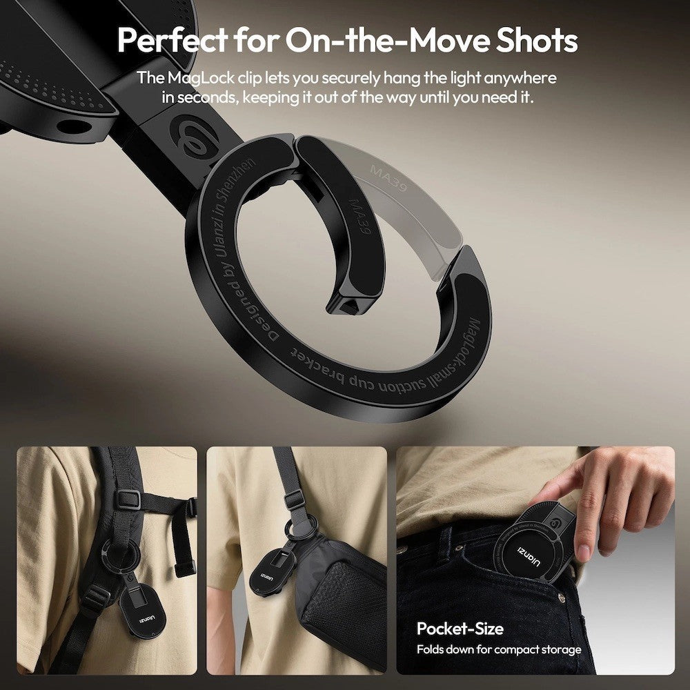 ULANZI MA39 MagLock 3-in-1 Suction Magnetic Phone Holder for MagSafe