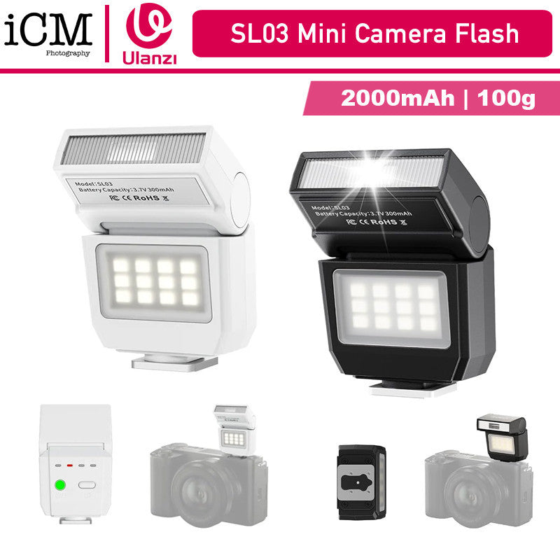 Ulanzi SL03 Spark Lite Speed Flash LED Video FIll Light Bounce Flash for DSLR Mirrorless Compact Camera