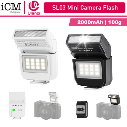 Ulanzi SL03 Spark Lite Speed Flash LED Video FIll Light Bounce Flash for DSLR Mirrorless Compact Camera