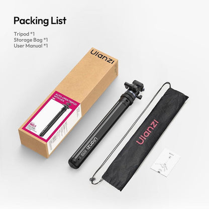 Ulanzi МТ93 159cm Auto-Open Camera Tripod Selfie Stick UKA Quick-Release