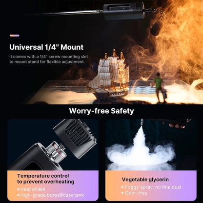 Ulanzi FM01 FILMOG Ace Portable Fog Machine 40W Wireless Remote Control Mini Smoke Machine for Photography Wedding