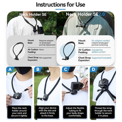 TELESIN Magnetic Neck Holder SE 2.0 Phone Action Camera Mount