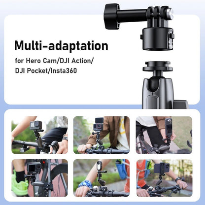TELESIN Crab-Style Handle Bar Clamp with Quick Release Action Camera Mount