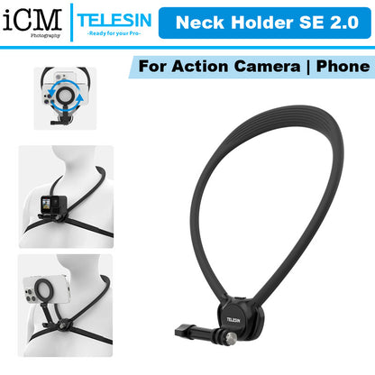 TELESIN Magnetic Neck Holder SE 2.0 Phone Action Camera Mount