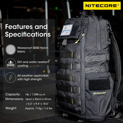 Nitecore BP18 Backpack for commuters