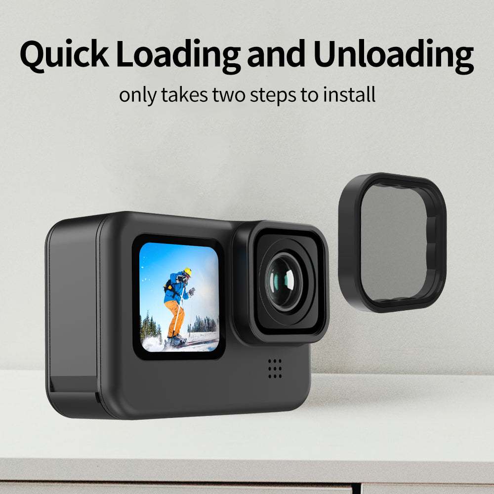 Gopro Hero 13 12 11 10 9 TELESIN ND & CPL Lens Filters Set