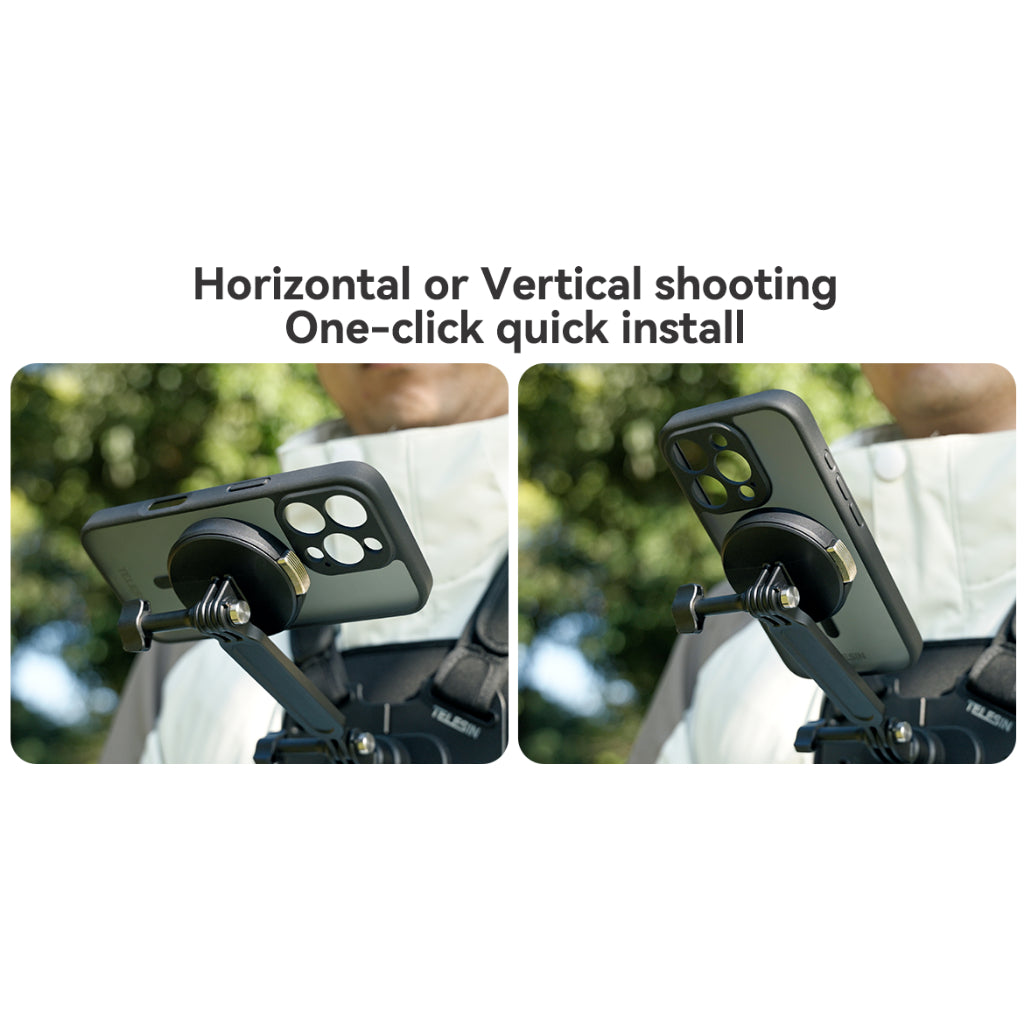 Telesin ip16 sports Chest Mount Harness strap for iPhone 16 pro/pro
