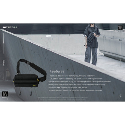 NITECORE SLB03 Convertible Crossbody Sling Shoulder