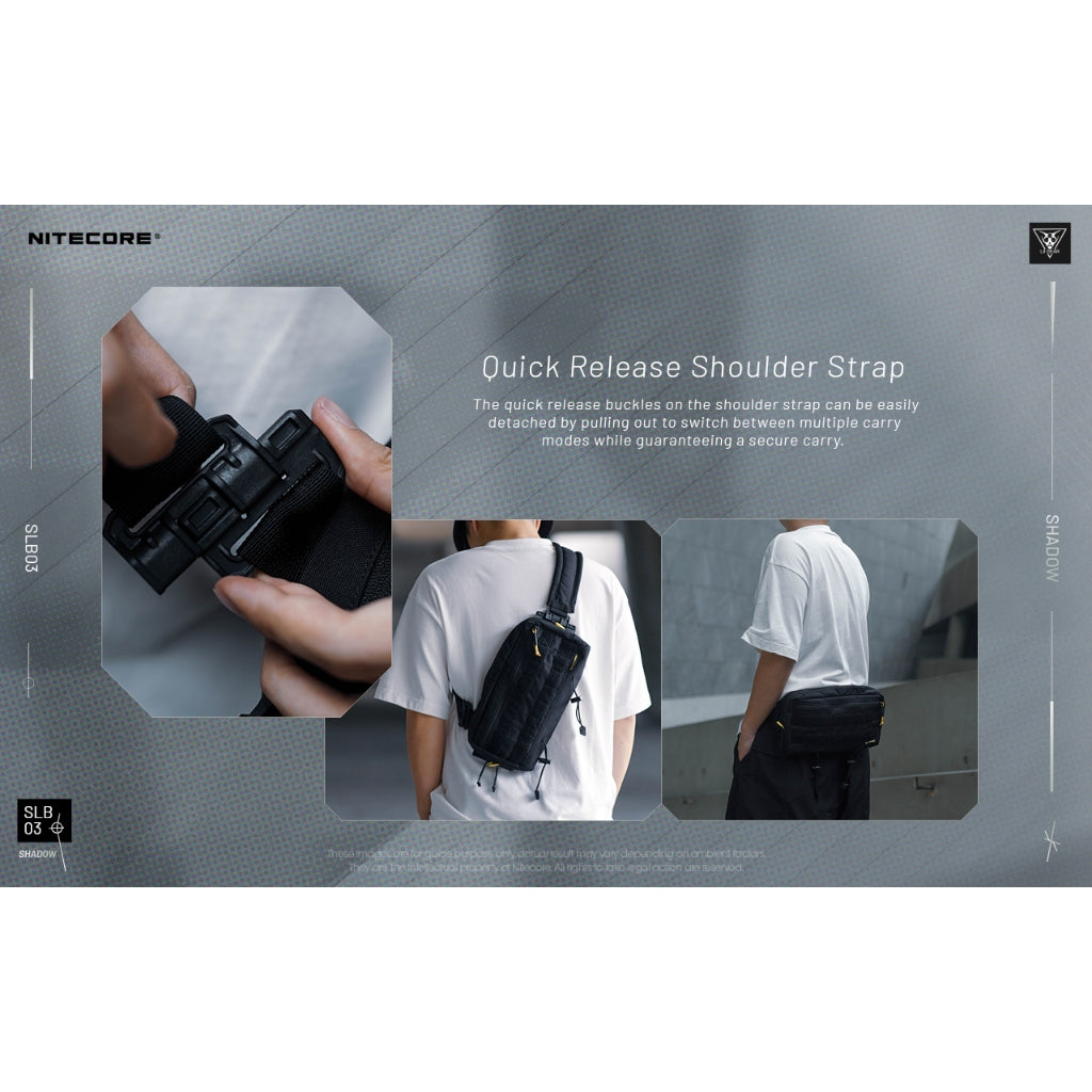 NITECORE SLB03 Convertible Crossbody Sling Shoulder
