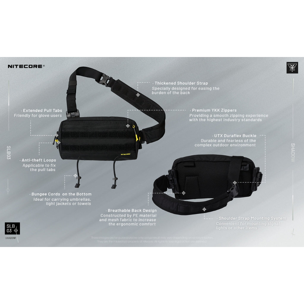 NITECORE SLB03 Convertible Crossbody Sling Shoulder