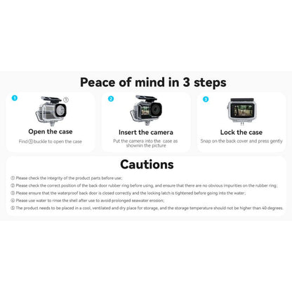 TELESIN DJI OSMO ACTION 5 Pro 4 3 Waterproof Underwater Housing Case