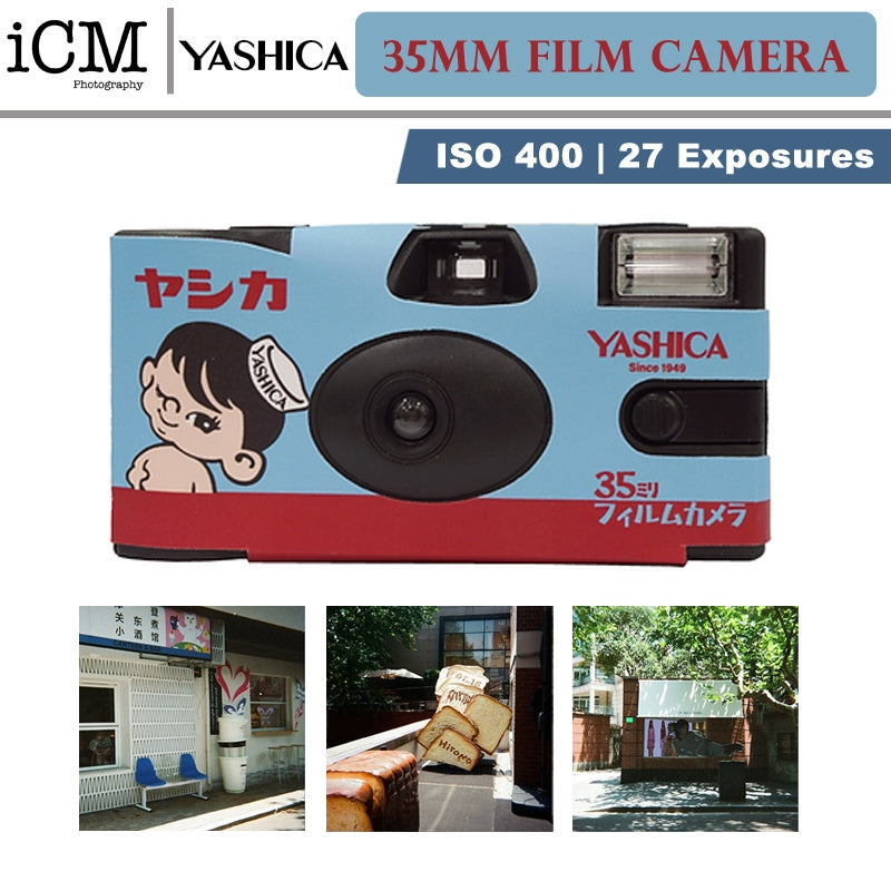 YASHICA 35mm Single Use Film Camera (Classic YASHICA Boy)