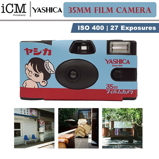 YASHICA 35mm Single Use Film Camera (Classic YASHICA Boy)