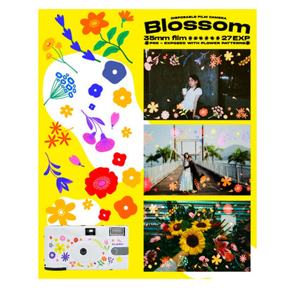 Retocolor Blossom 400 35mm Disposable Film Camera 27EXP Pre exposed Flower Patterns