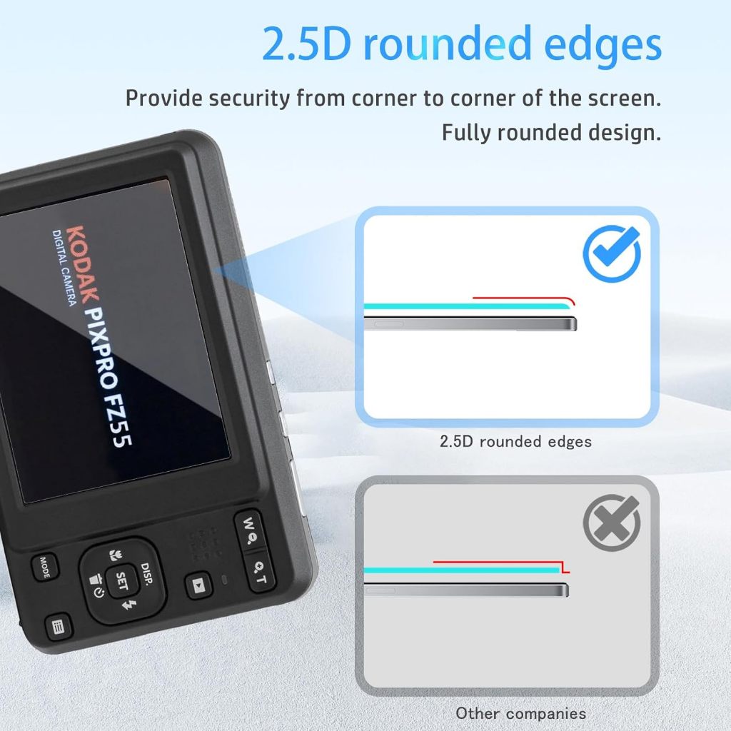 Kodak FZ55 Digital Camera Tempered glass for LCD Screen – ICM