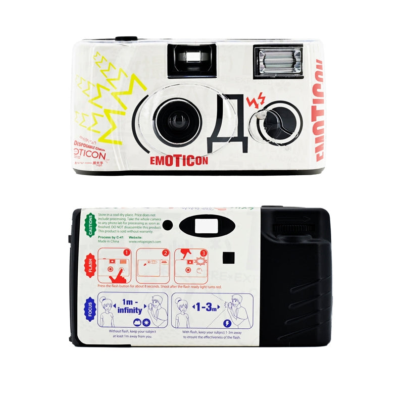Retocolor EMOTICON 400 35mm Disposable Film Camera 27EX ISO400 Pre